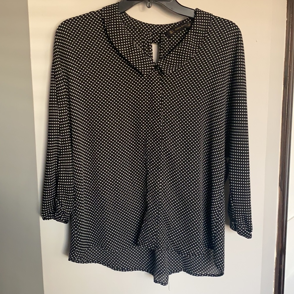 Zara Women’s Polka Dot Blouse